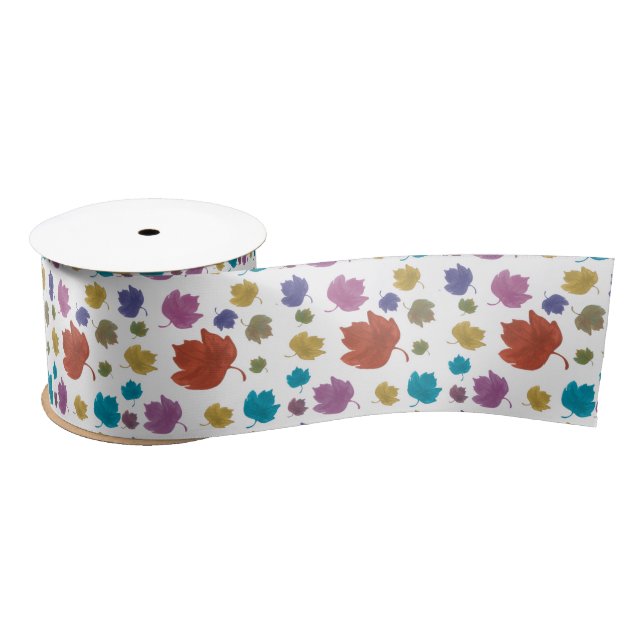Abstract Plaid Design Satin Ribbon (Spool)