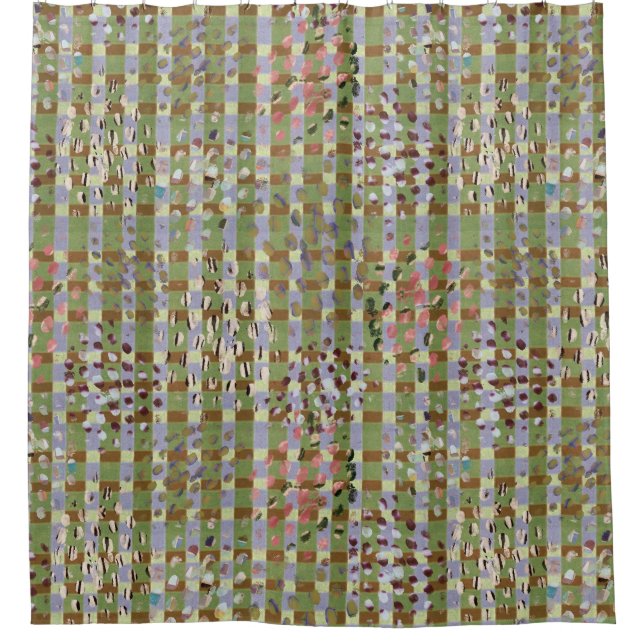 Abstract Plaid Geometric Grid Pattern Art (Front)