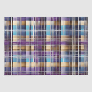abstract plaid tissue paper