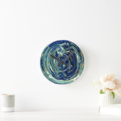 Abstract Planet Earth Wall Clock (Home)