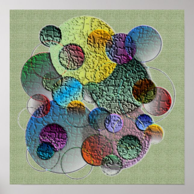 Abstract Planets Poster (Front)