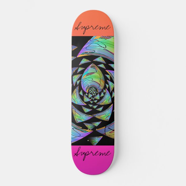 Abstract Plant Design Skateboard (Front)