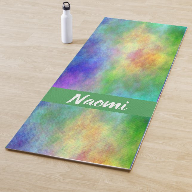 Abstract Plasma Clouds Yoga Mat (In Situ)