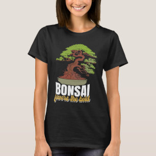 Abstract Pleasant Patience Of Bonsai Quote T-Shirt