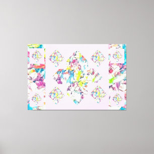 Abstract Plus Sign Carnation Art (Floating)