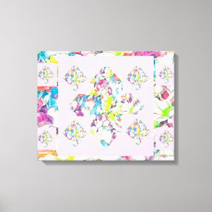 Abstract Plus Sign Carnation Art w/ Floating
