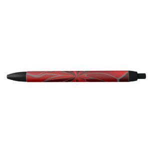 Abstract Poinsettia Pen