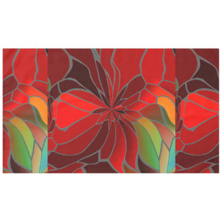 Abstract Poinsettia Tablecloth