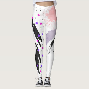 Abstract Polka Dot Leggings