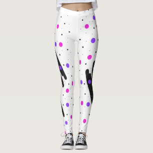 Abstract Polka Dot Leggings