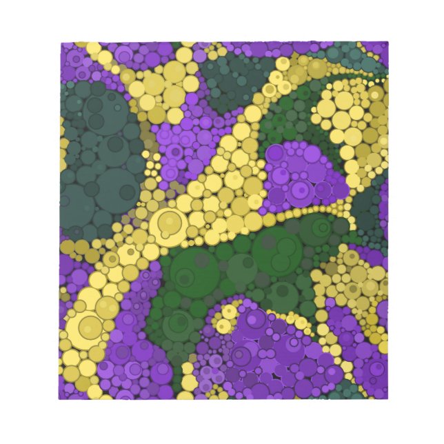 Abstract polka dot notepad (Front)