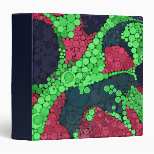 Abstract polka dot pattern binder