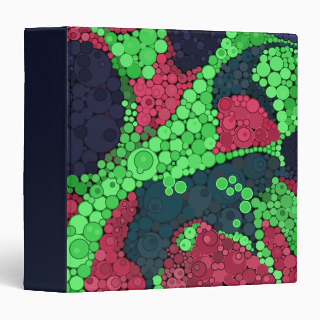 Abstract polka dot pattern binder (Front/Spine)
