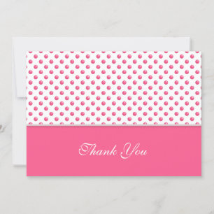Abstract polka Dots design.Thank you. Thank You Card
