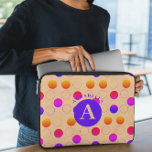 Abstract Polka Dots Pattern Laptop Sleeve<br><div class="desc">Elevate your tech style with our Abstract Polka Dots Pattern Laptop Sleep. This trendy and protective case combines modern aesthetics with functionality, making it the perfect accessory for your laptop. Features an abstract polka dots pattern with playful circles in a mix of vibrant and neutral tones, giving your laptop a...</div>