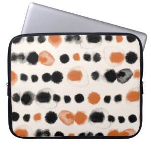 Abstract Polka Dots: Watercolor Geometry. Laptop Sleeve