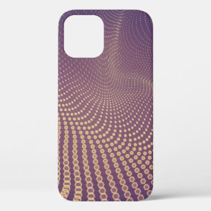 Abstract polygonal space low poly dark background  iPhone 12 case