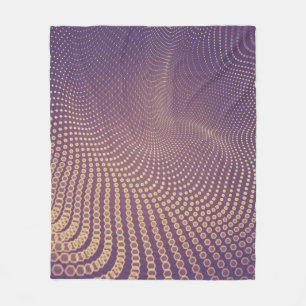 Abstract polygonal space low poly dark background  fleece blanket