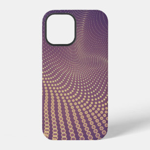 Abstract polygonal space low poly dark background iPhone 12 case