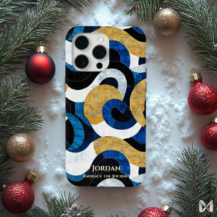 Abstract Polynesian Waves – Artful Rhythms iPhone 15 Pro Max Case