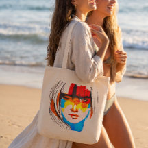 Abstract Pop Art Female Portrait
