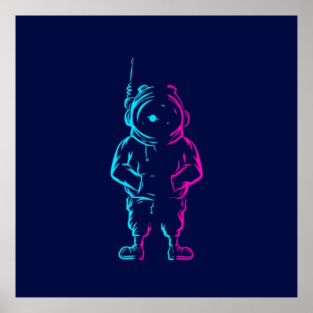  Abstract pop art Poster (Front)