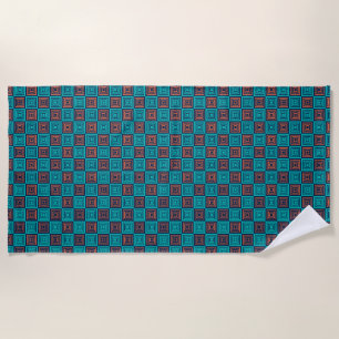 abstract pop pattern beach towel