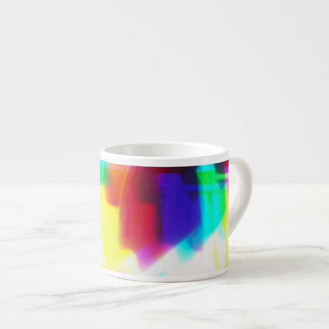 Abstract Popart Primary Rainbow  Specialty Mug (Front Right)