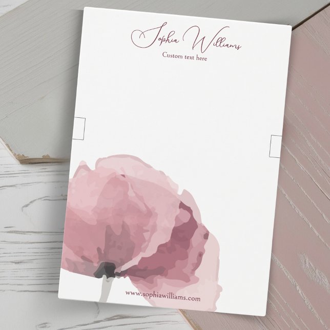 Abstract Poppy Bracelet Jewellery Display Card (bracelet display card, cut outs on each side to hold bracelet)