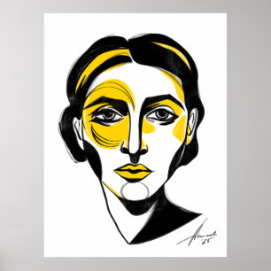 Abstract portrait#1 poster