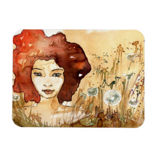 Abstract portrait 3 magnet