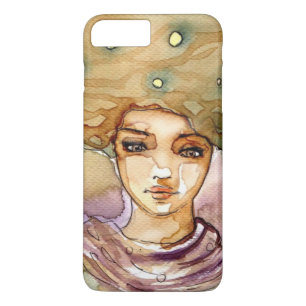 Abstract portrait and pretty woman Case-Mate iPhone case