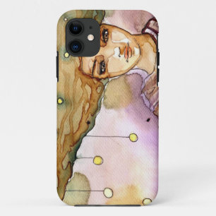 Abstract portrait and pretty woman iPhone 11 case