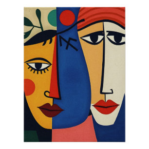 Abstract Portrait Art Poster