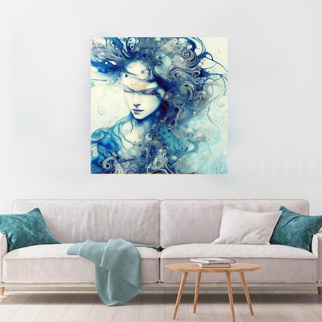 abstract portrait canvas print (Creator Uploaded)
