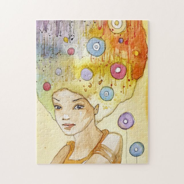 Abstract portrait jigsaw puzzle (Vertical)