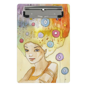 Abstract portrait mini clipboard