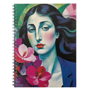 Abstract Portrait Notebook Journal