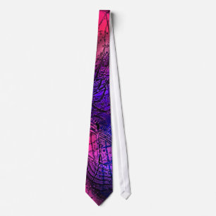 Abstract Postage Stamp Tie