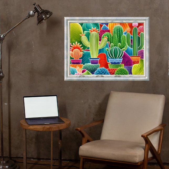 Abstract Potted Cacti  Poster (Creator Uploaded)