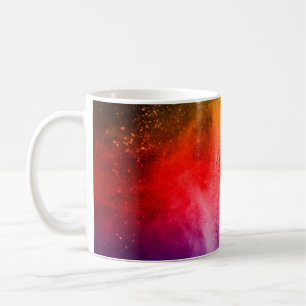 Abstract powder splatted background, Freeze motion Coffee Mug