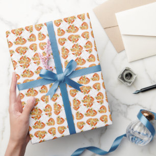Abstract prawn pattern wrapping paper
