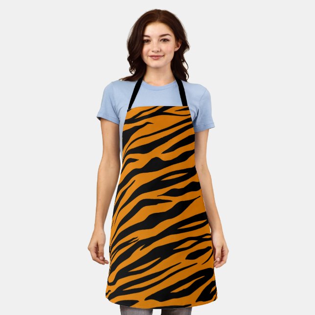 Abstract Predator Skin Camo Art: Adventure design Apron (Worn)