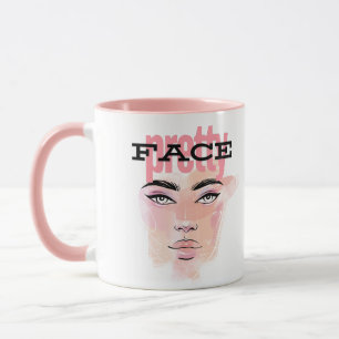 Abstract pretty face coffee Mug
