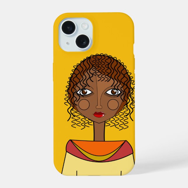 Abstract pretty face Phone Case (Back)