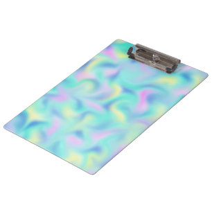 Abstract Pretty Pastel Swirls Pattern Clipboard