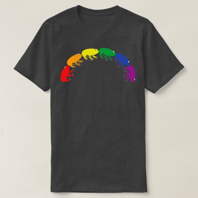 Abstract Pride Frogs Rainbow T-Shirt (Design Front)