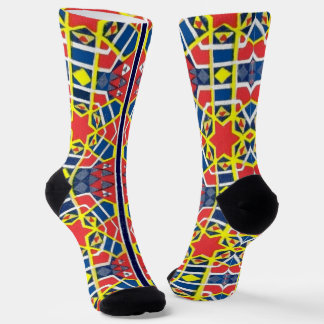 abstract print  socks