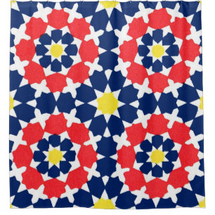 abstract print with stars and x-es