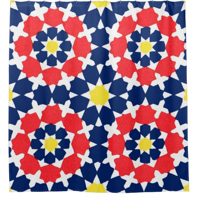 abstract print with stars and x-es (Front)